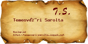 Temesvári Sarolta névjegykártya