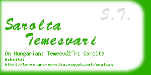 sarolta temesvari business card